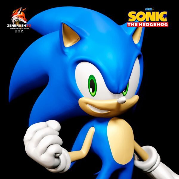 Sonic the Hedgehog STL 3D PRINTING - Imagen 6